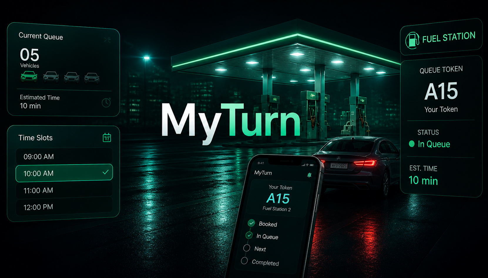 MyTurn – Smart Fuel Queue Optimization System